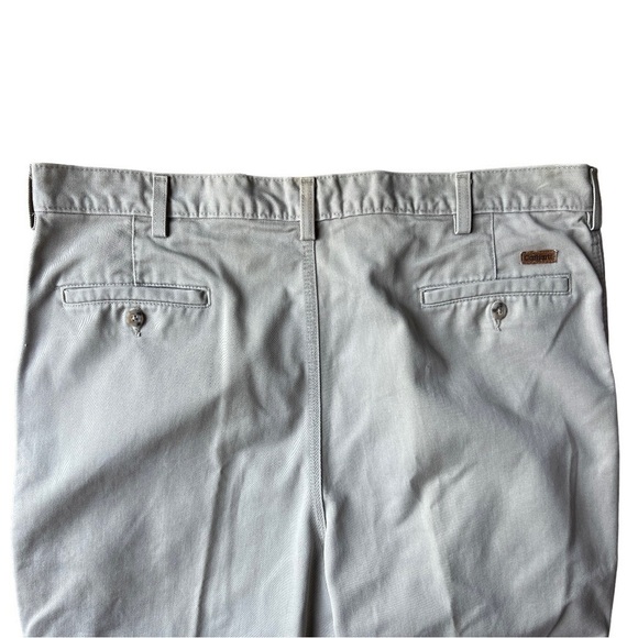 Carhartt Men’s Pleated Twill Khaki Work Pants B132KHI Beige, Size 40x34 - Picture 4 of 13